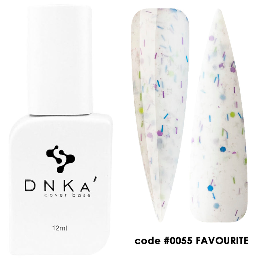 Цветна каучукова основа NEW FORMULA "DNKa" #0055 Favourite – цветни основи от DNKa