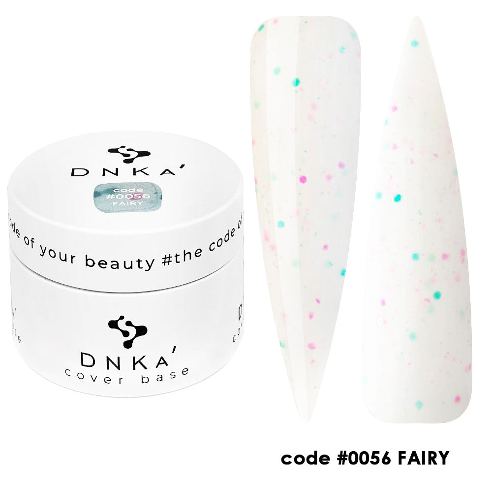 Цветна каучукова основа NEW FORMULA "DNKa" #0056 Fairy – за нанасяне на гел лак
