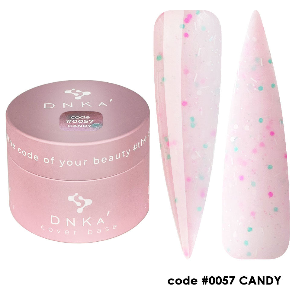 Цветна каучукова основа NEW FORMULA "DNKa" #0057 Candy – от категория Цветни основи за гел лак