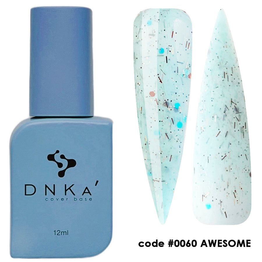 Цветна каучукова основа NEW FORMULA "DNKa" #0060 Awesome – цветни основи от DNKa