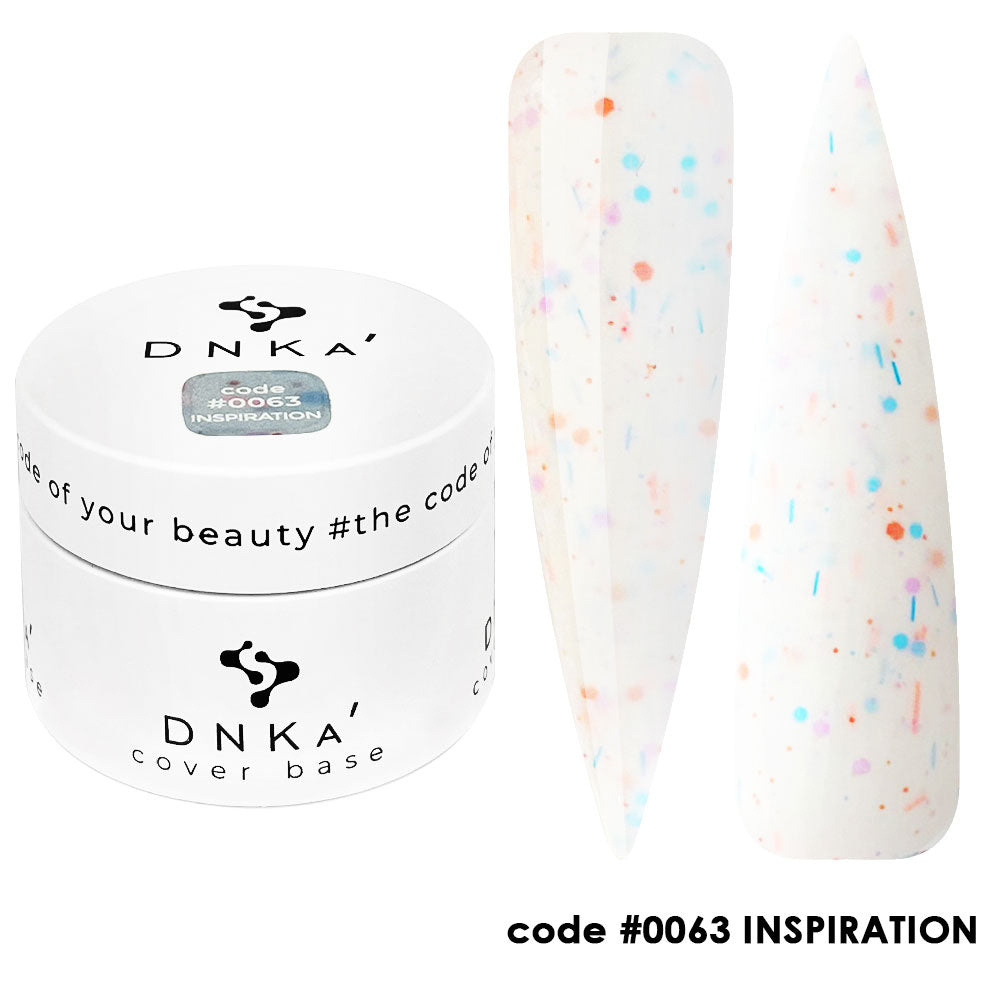 Цветна каучукова основа NEW FORMULA "DNKa" #0063 Inspiration – за нанасяне на гел лак