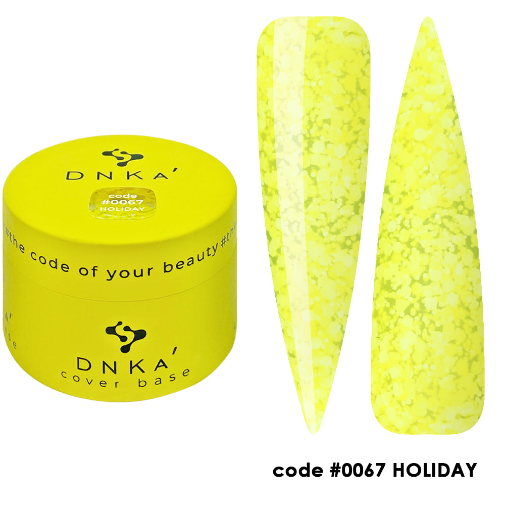 Цветна каучукова основа NEW FORMULA "DNKa" #0067 Holiday – от категория Цветни основи за гел лак