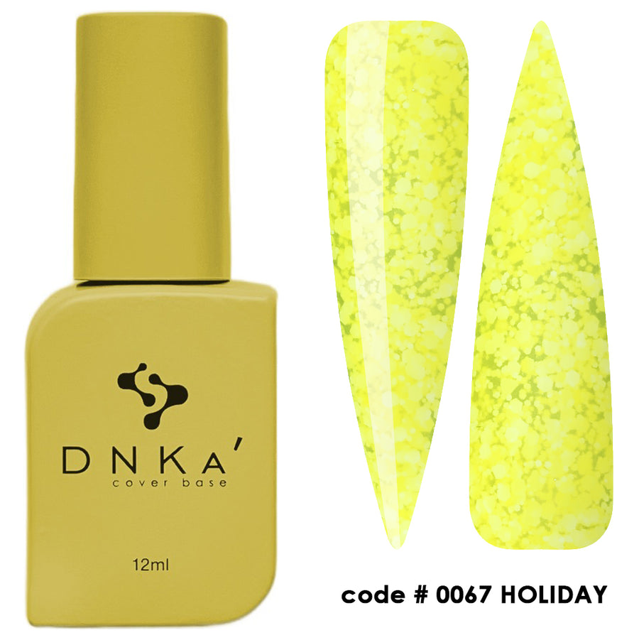 Цветна каучукова основа NEW FORMULA "DNKa" #0067 Holiday – цветни основи от DNKa