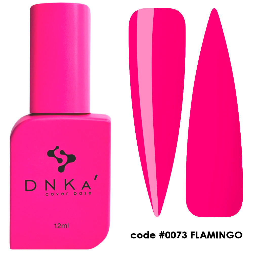 Цветна каучукова основа NEW FORMULA "DNKa" #0073 Flamingo – цветни основи от DNKa