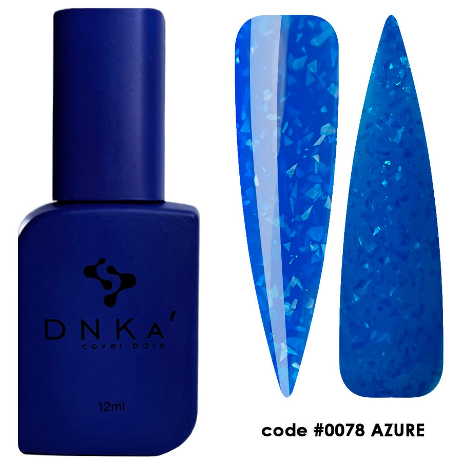 Цветна каучукова основа NEW FORMULA "DNKa" #0078 Azure 12 ml – цветни основи от DNKa