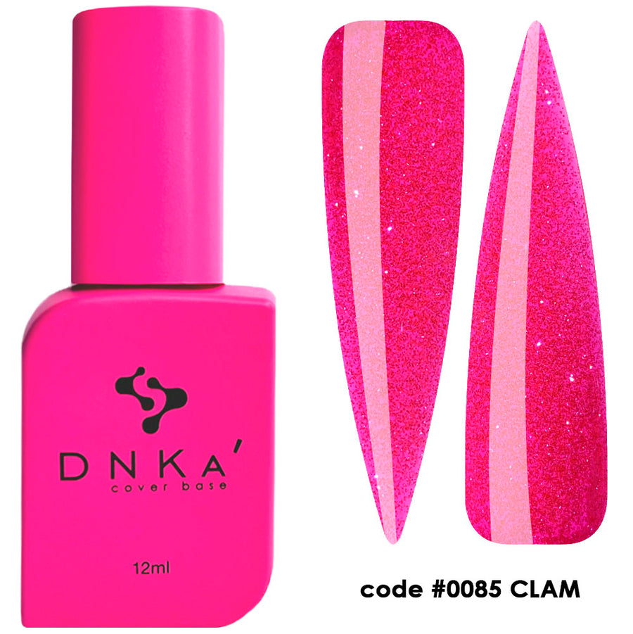 Цветна каучукова основа NEW FORMULA "DNKa" #0085 Glam 12 ml – цветни основи от DNKa