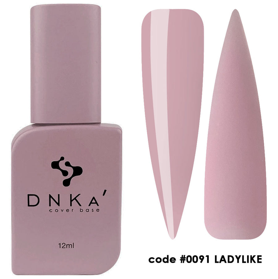 Цветна каучукова основа NEW FORMULA "DNKa" #0091 Ladylike – цветни основи от DNKa