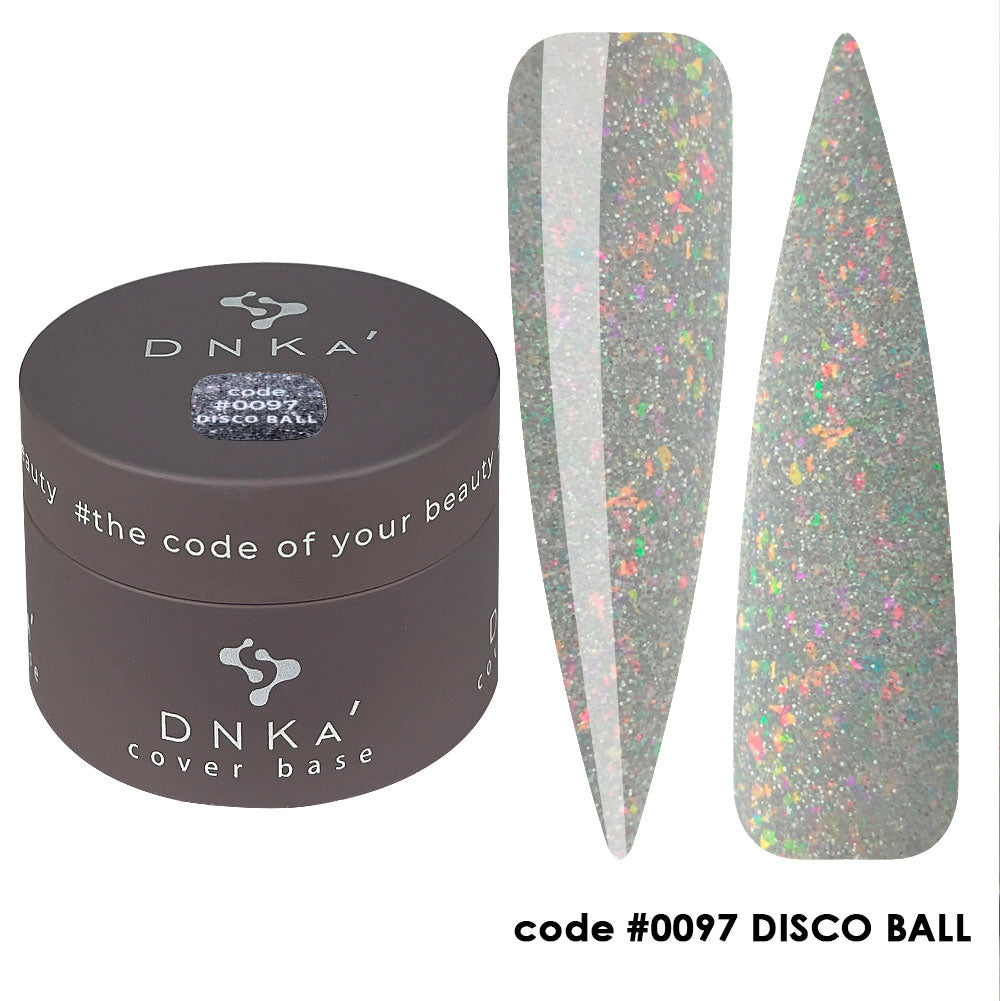 Цветна каучукова основа NEW FORMULA "DNKa" #0097 Disco Ball