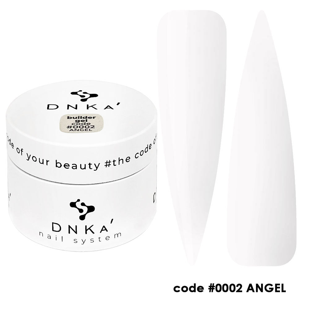 Гел за изграждане "DNKa" #0002 Angel 30 ml – бял нюанс