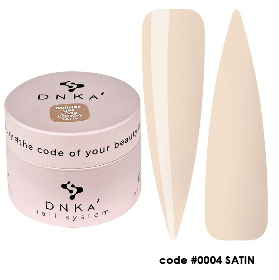 Гел за изграждане "DNKa" #0004 Satin 30 ml – телесен нюанс