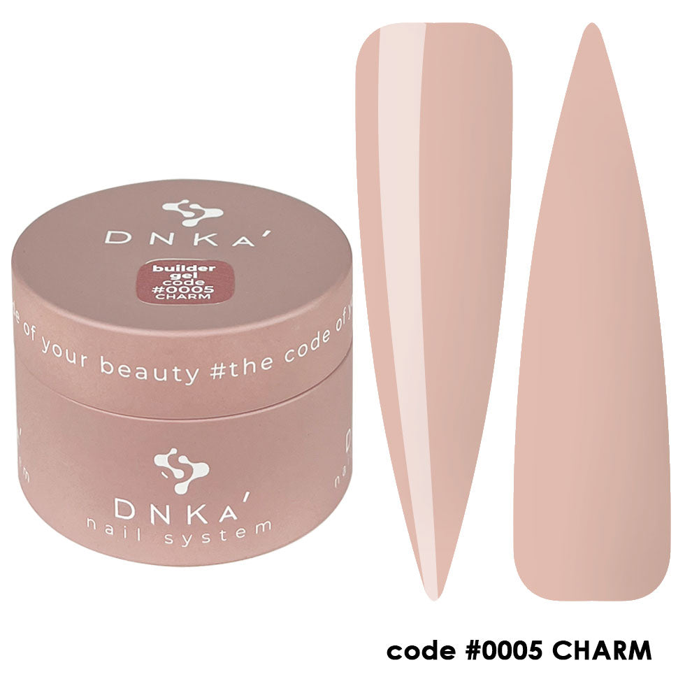 Гел за изграждане "DNKa" #0005 Charm 30 ml – телесен нюанс