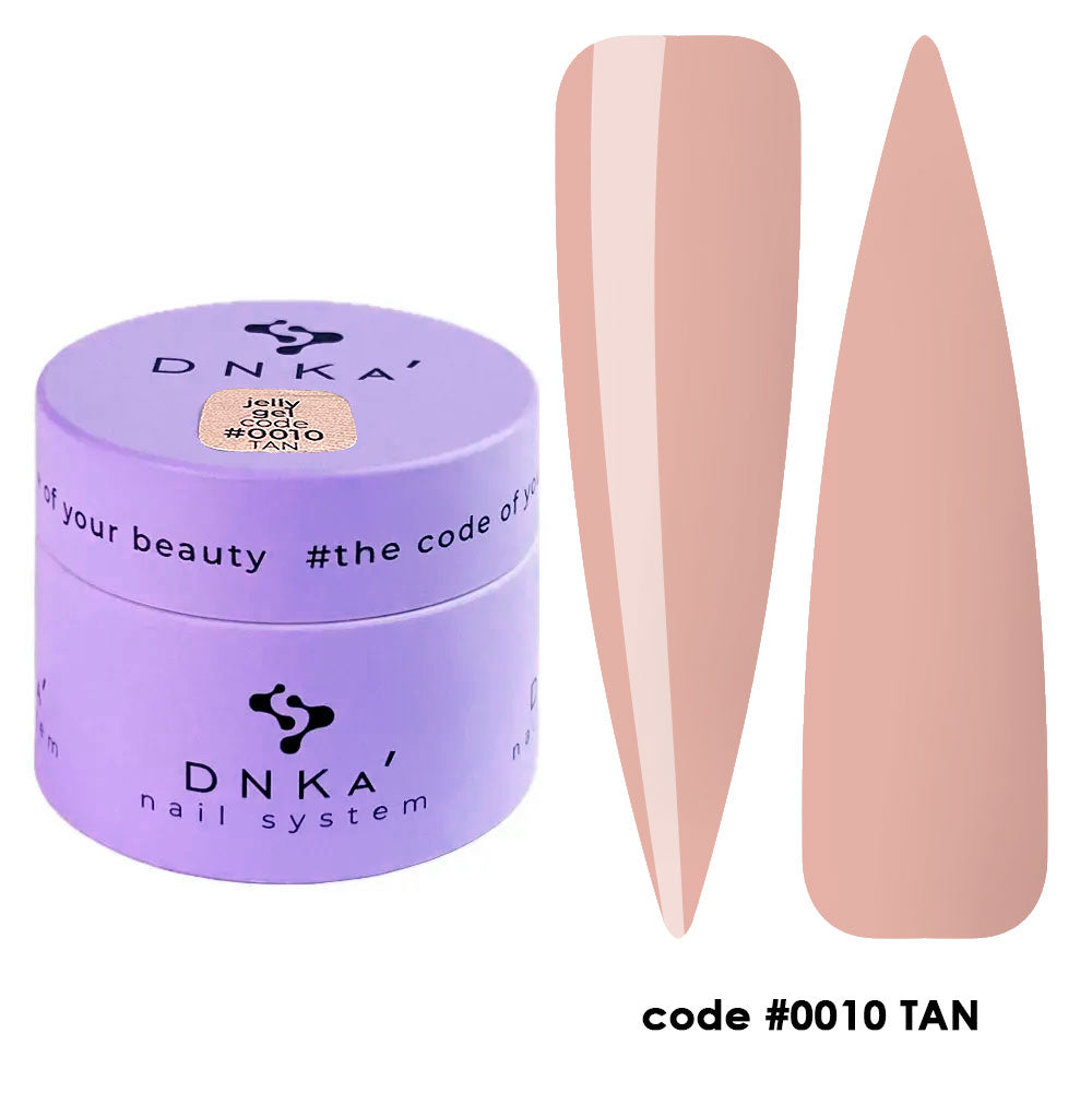 Гел желе "DNKa" #0010 Tan 15 ml – телесен нюанс