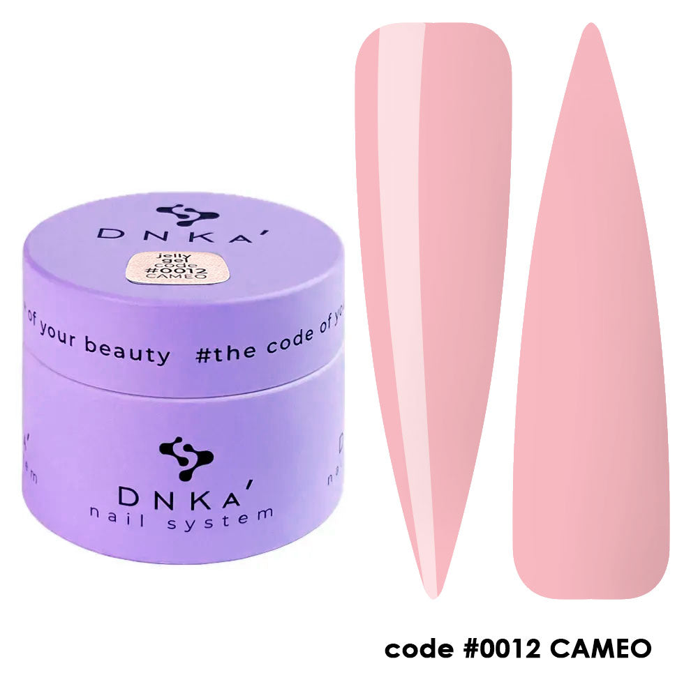 Гел желе "DNKa" #0012 Cameo 15 ml – розов нюанс
