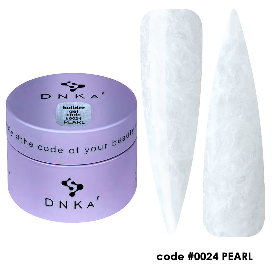 Гел за изграждане "DNKa" #0024 Pearl 30 ml – с перлен ефект