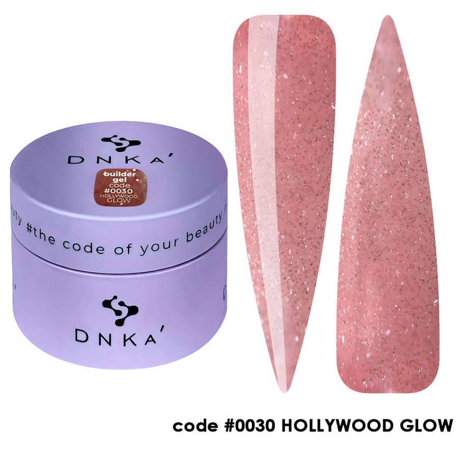 Гел за изграждане "DNKa" #0030 HOLLYWOOD GLOW 30 ml – от серия HOLLYWOOD