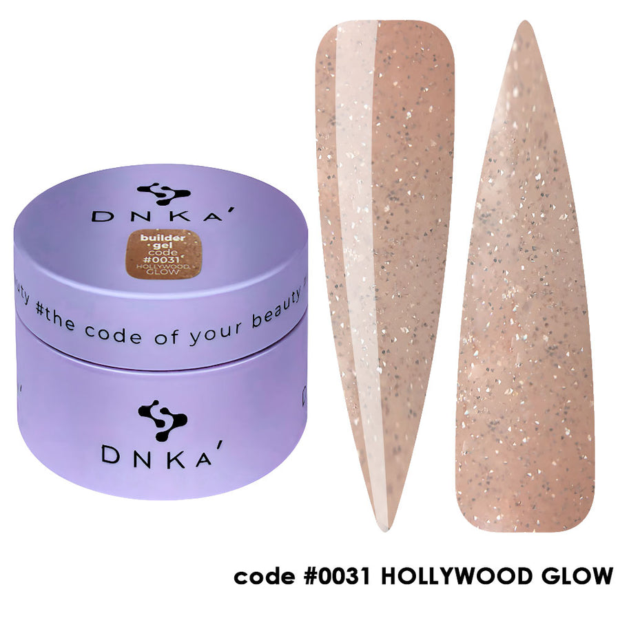 Гел за изграждане "DNKa" #0031 HOLLYWOOD GLOW 30 ml – от серия HOLLYWOOD