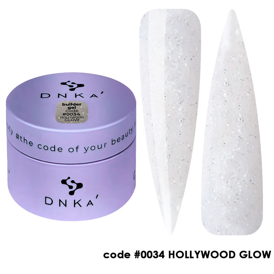 Гел за изграждане "DNKa" #0034 HOLLYWOOD GLOW 30 ml – от серия HOLLYWOOD