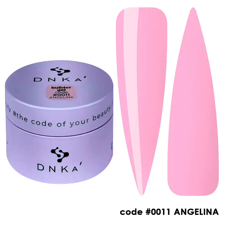 Гел за изграждане NEW FORMULA "DNKa" #0011 Angelina 30 ml – розов нюанс