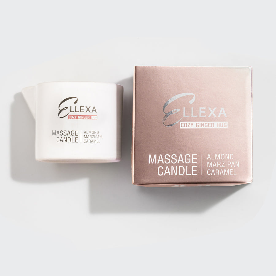 Масажна свещ ELLEXA COZY GINGER HUG - бадем, марципан, карамел