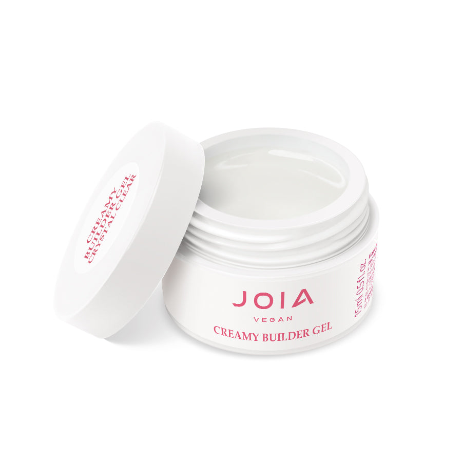 Гел за изграждане Creamy JOIA vegan, Crystal Clear, 15 ml – бял нюанс