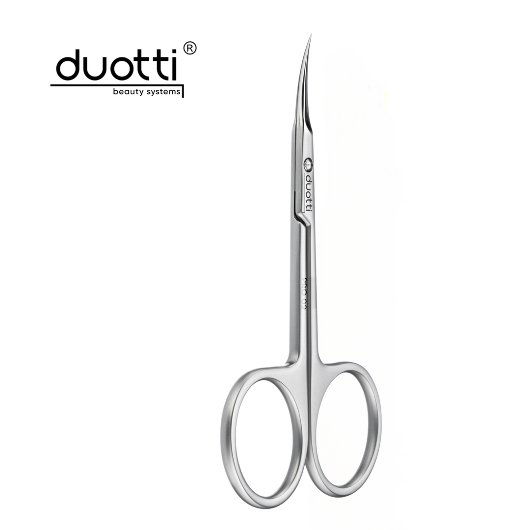 Професионална ножица за кожички Duotti PRO 02, матирана, L-99 mm, остриета 22 mm – ножици от Duotti Beauty Systems