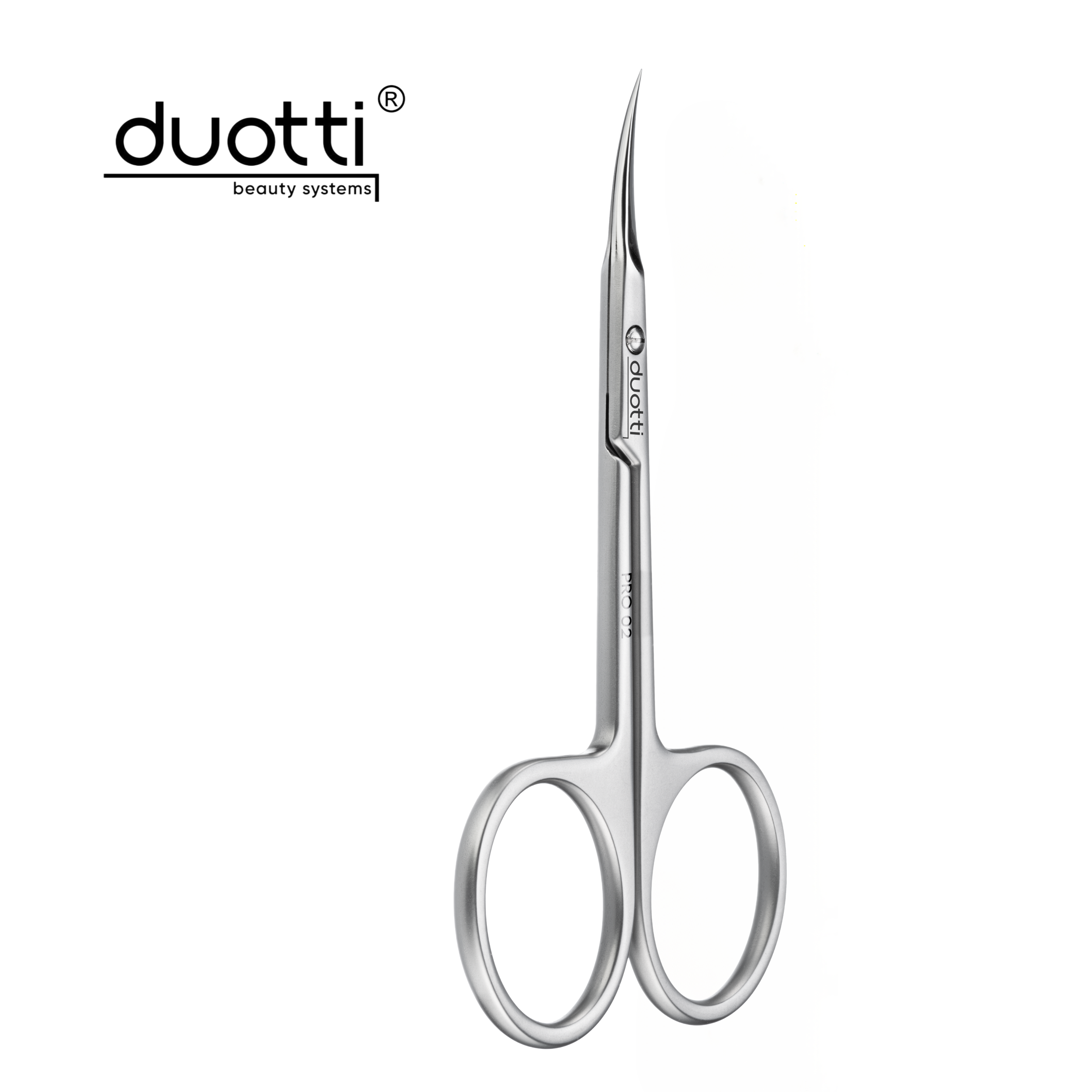 Професионална ножица за кожички Duotti PRO 02, матирана, L-99 mm, остриета 22 mm