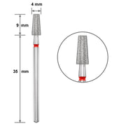 Duotti Diamond Tip – Truncated Cone – Red Marking – ⌀ 4 mm