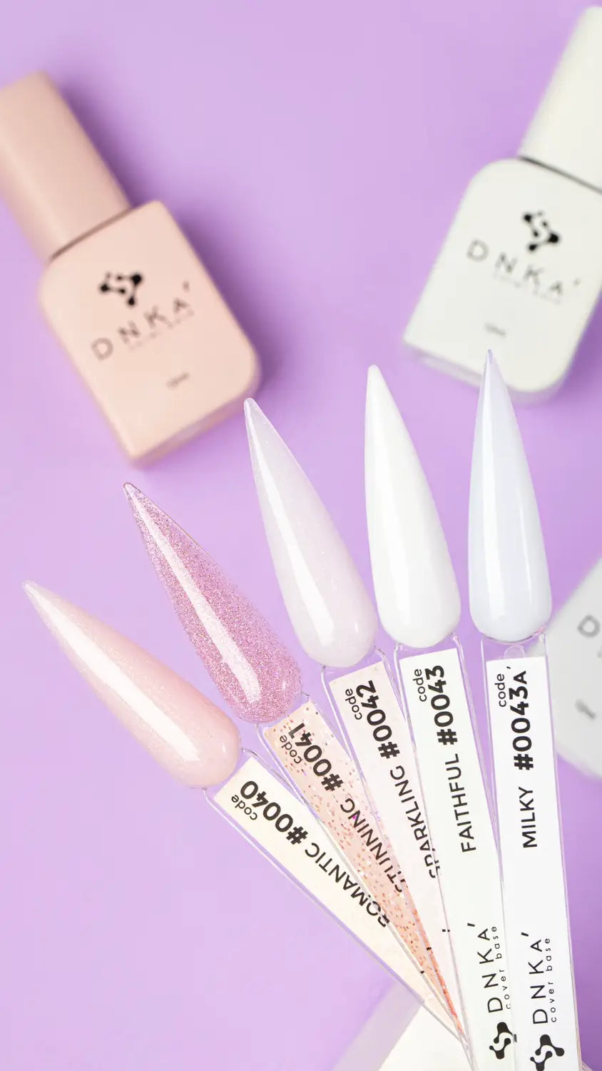 Цветна каучукова основа NEW FORMULA "DNKa" #0043A' Milky – бял нюанс