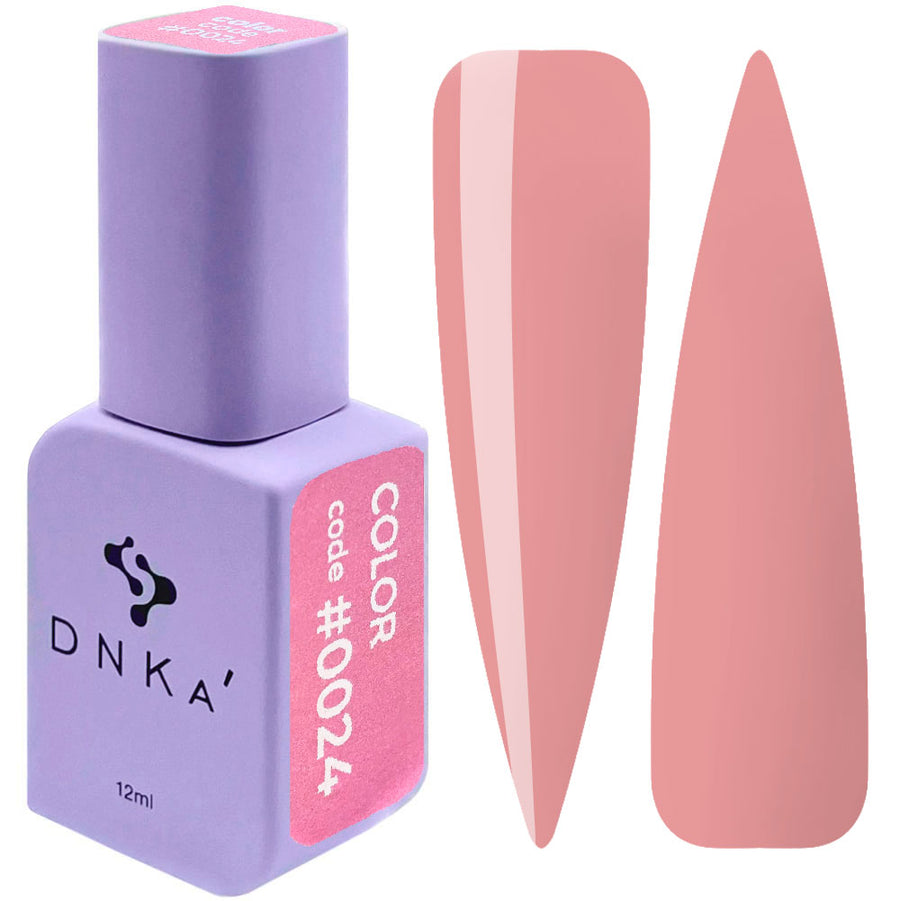 Гел лак "DNKa" #0024 12 ml – розов нюанс