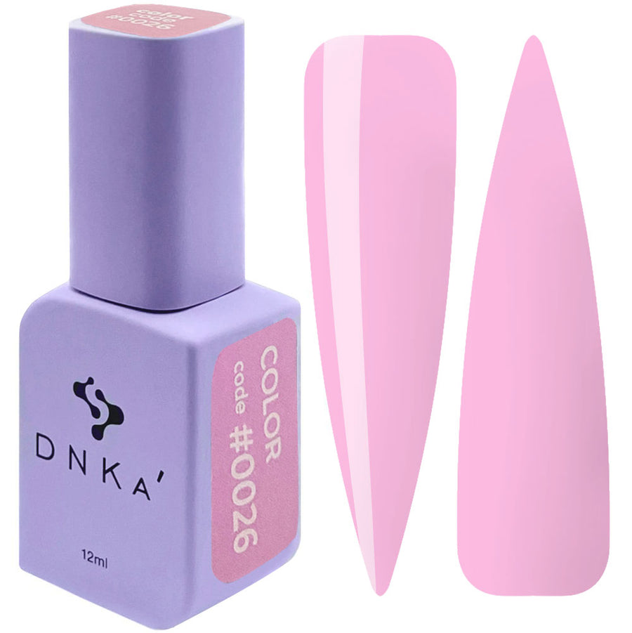 Гел лак "DNKa" #0026 12 ml – розов нюанс