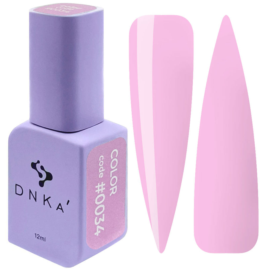 Гел лак "DNKa" #0034 12 ml – розов нюанс