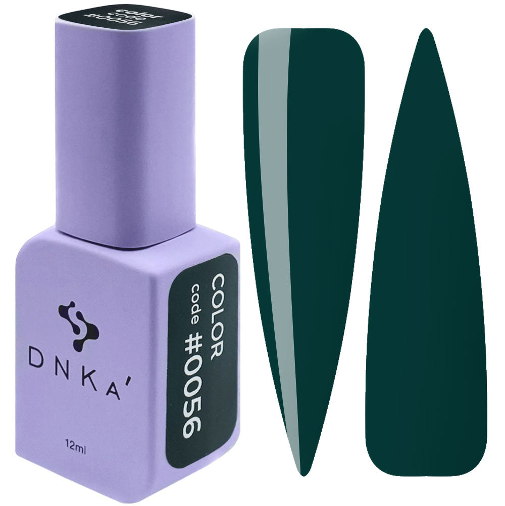 Гел лак "DNKa" #0056 12 ml – зелен нюанс