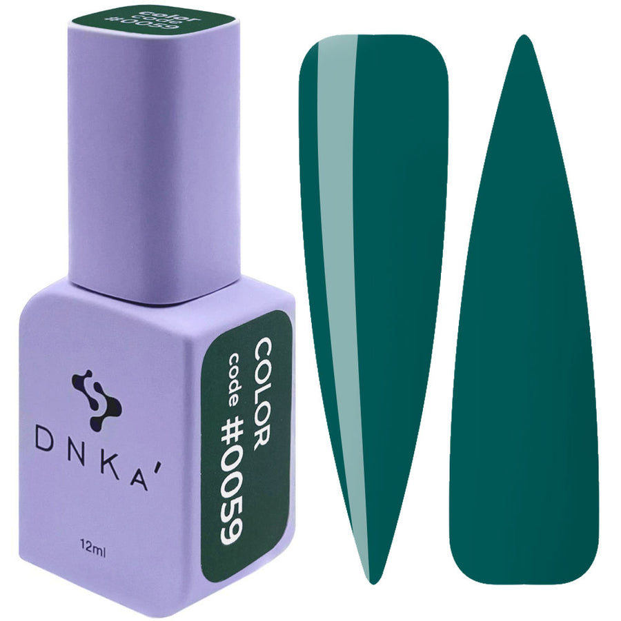 Гел лак "DNKa" #0059 12 ml – зелен нюанс