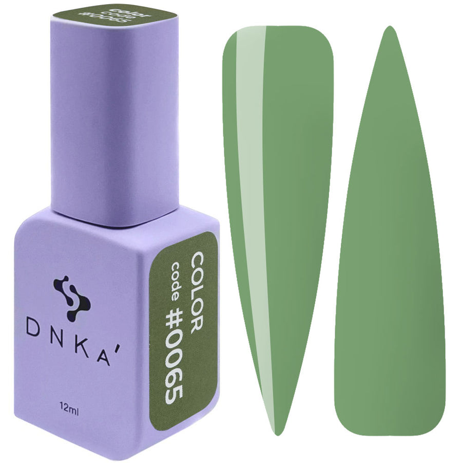 Гел лак "DNKa" #0065 12 ml – зелен нюанс