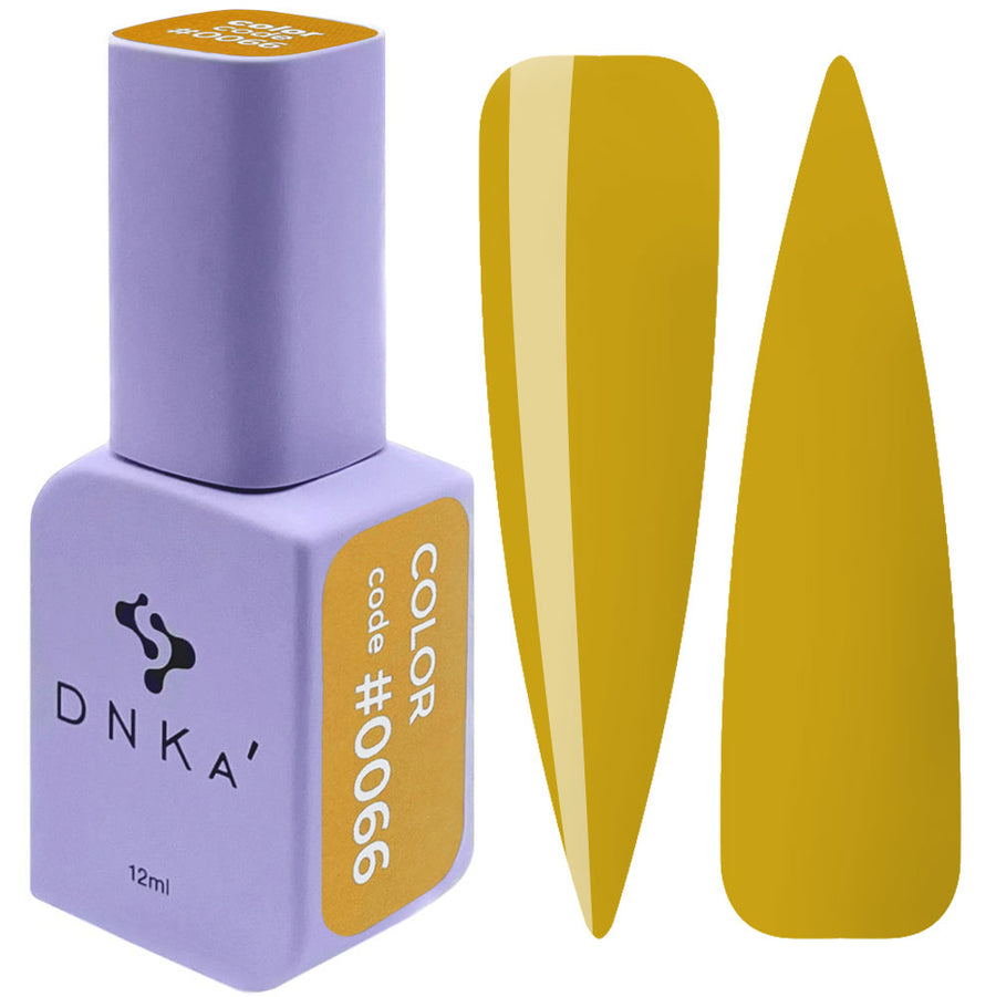 Гел лак "DNKa" #0066 12 ml – жълт нюанс