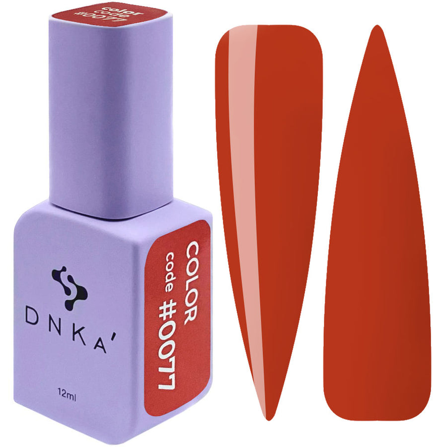 Гел лак "DNKa" #0077 12 ml – червен нюанс
