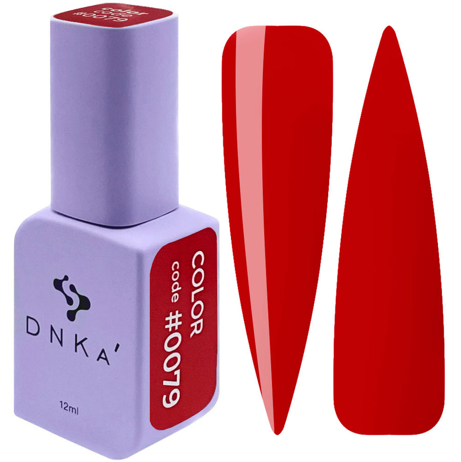 Гел лак "DNKa" #0079 12 ml – червен нюанс