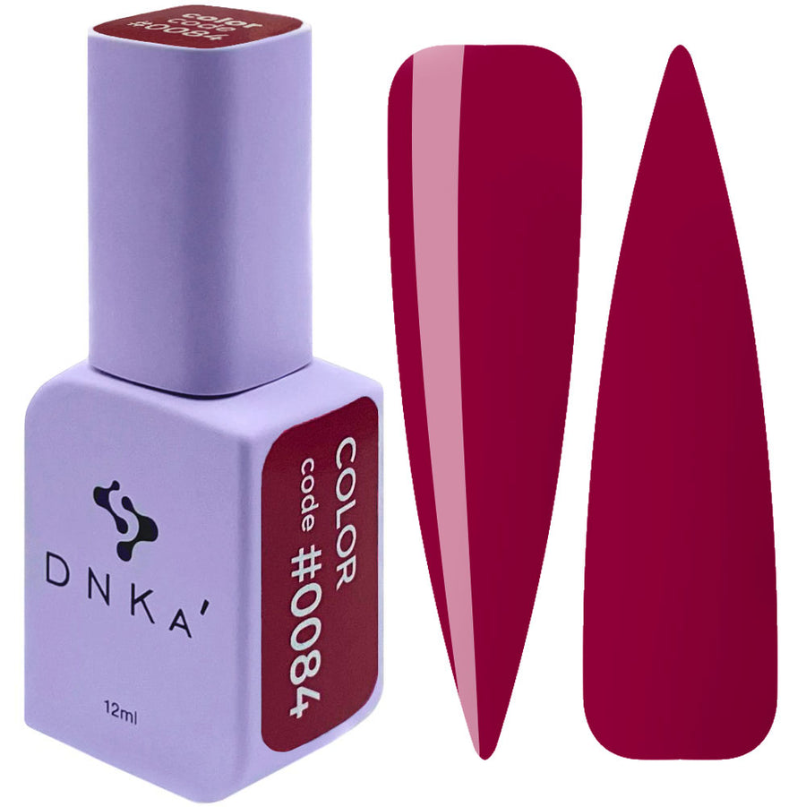 Гел лак "DNKa" #0084 12 ml – червен нюанс