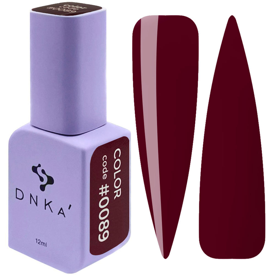 Гел лак "DNKa" #0089 12 ml – бордо нюанс