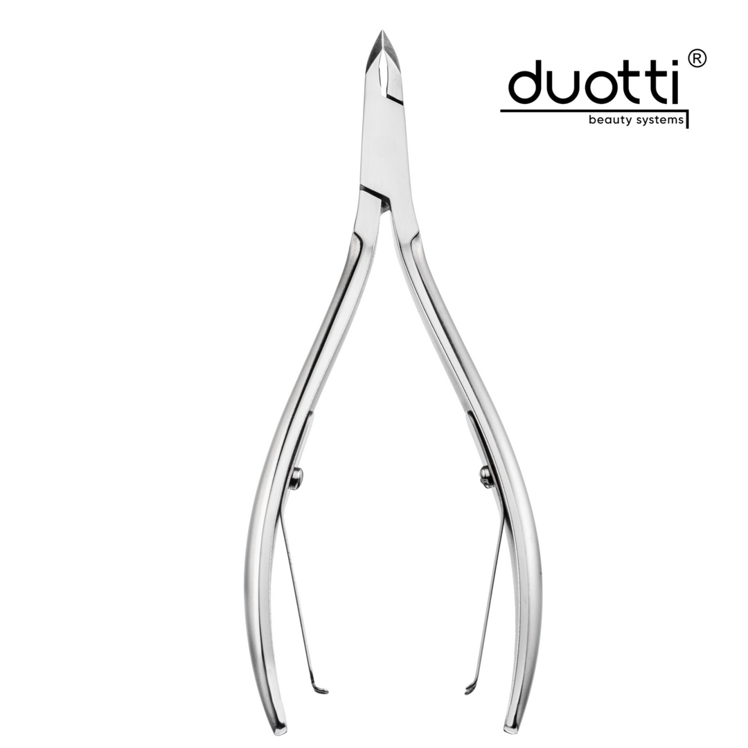 Професионални клещи за кожички Duotti PRO 01, матирани, дължина 111 mm, остриета 3 mm – за обработка на кожички