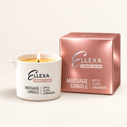 Масажна свещ ELLEXA FEMININE ESCAPE с опаковка – ябълка, карамфил и канела
