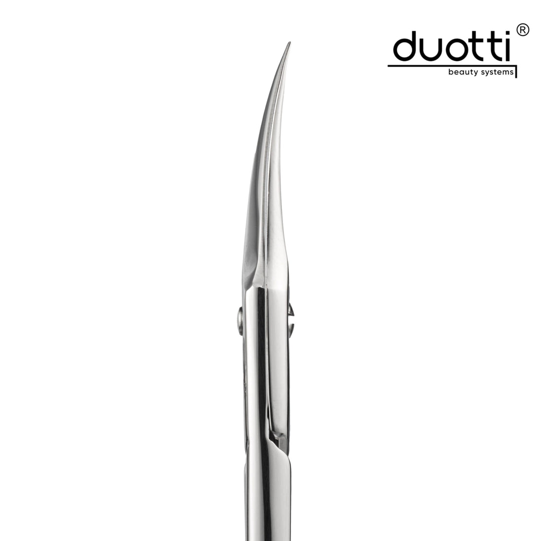Професионална ножица за кожички Duotti ULTRA 01S, огледално полирана, L-90 mm, остриета 17 mm – от категория Ножици