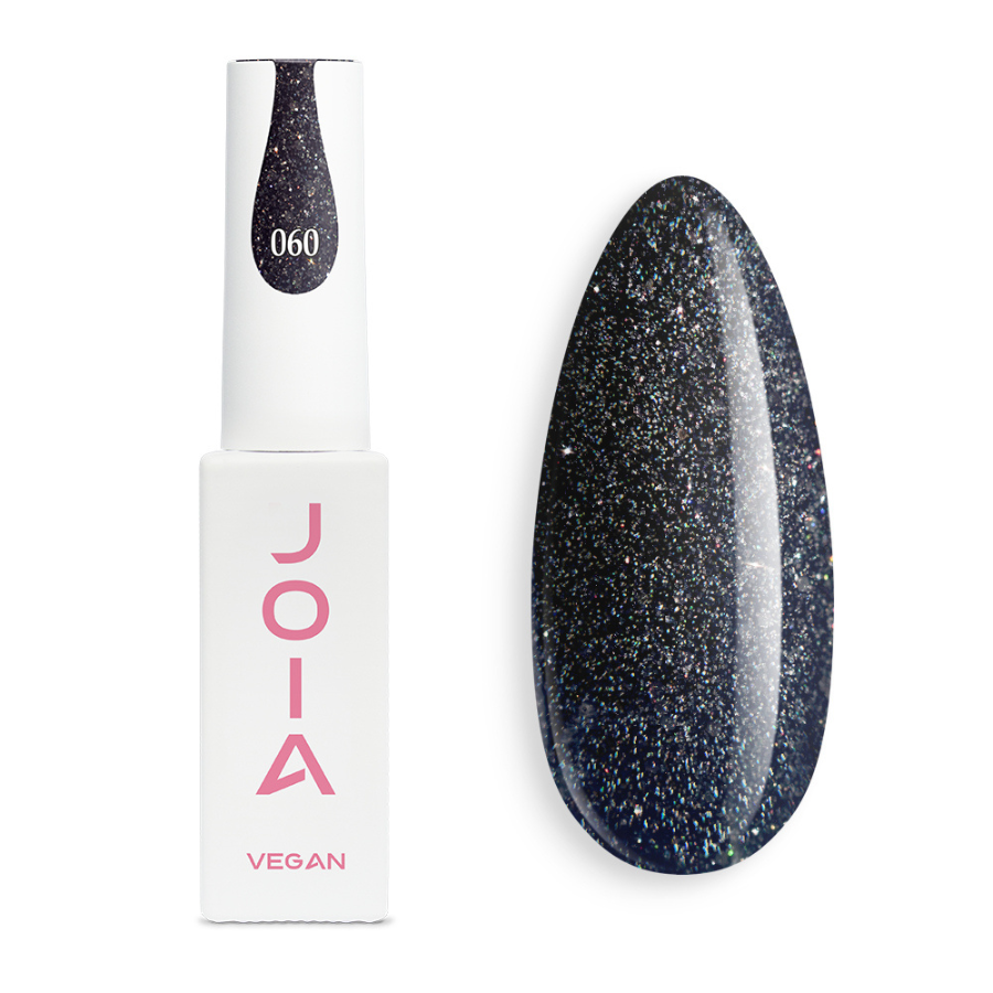 Гел лак 060 JOIA vegan, 6 ml – черен нюанс, многоцветен