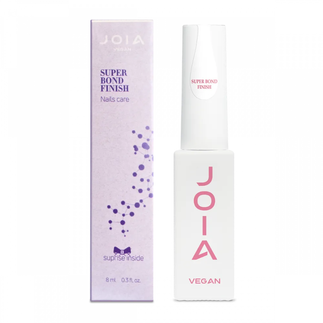 Хипоалергенно покритие за нокти Super Bond Finish JOIA vegan 8 ml – опаковка 8 ml