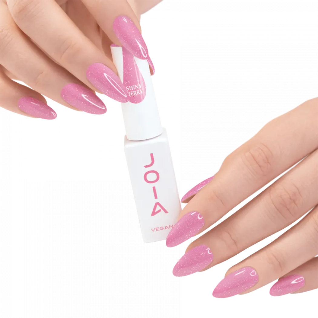 Цветна каучукова основа BB cream Shiny berry JOIA vegan, 8 ml – за нанасяне на гел лак