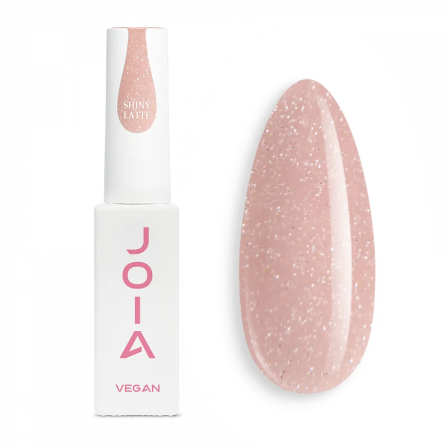 Цветна каучукова основа BB cream Shiny latte JOIA vegan, 8 ml – бежов нюанс