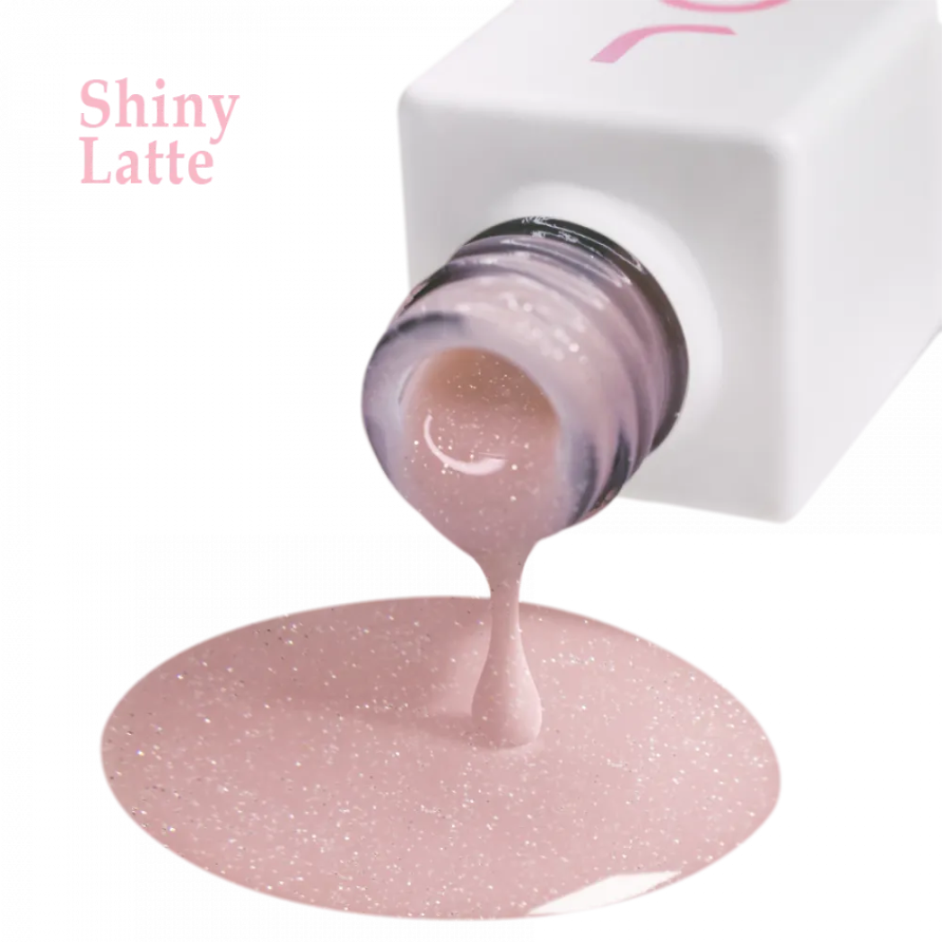 Цветна каучукова основа BB cream Shiny latte JOIA vegan, 8 ml – за нанасяне на гел лак