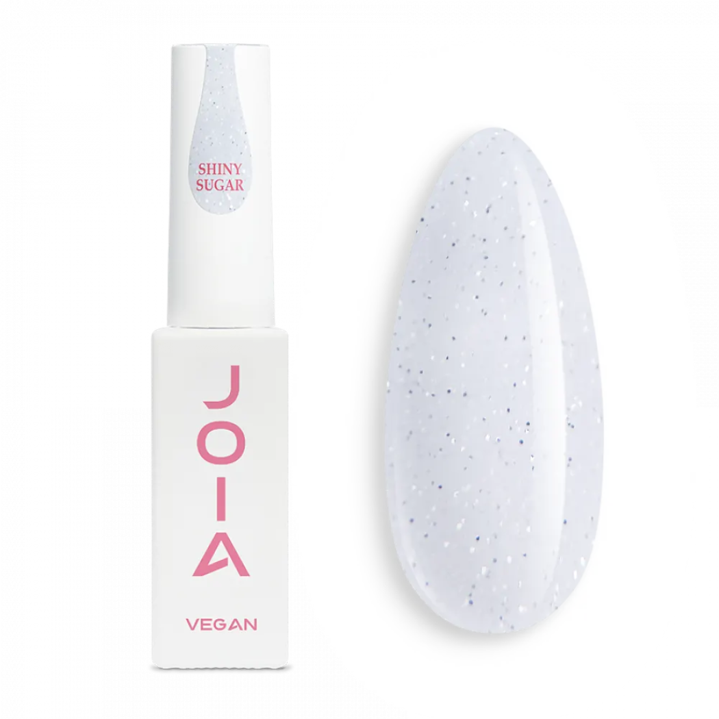 Цветна каучукова основа BB cream Shiny sugar JOIA vegan, 8 ml – бял нюанс, многоцветен