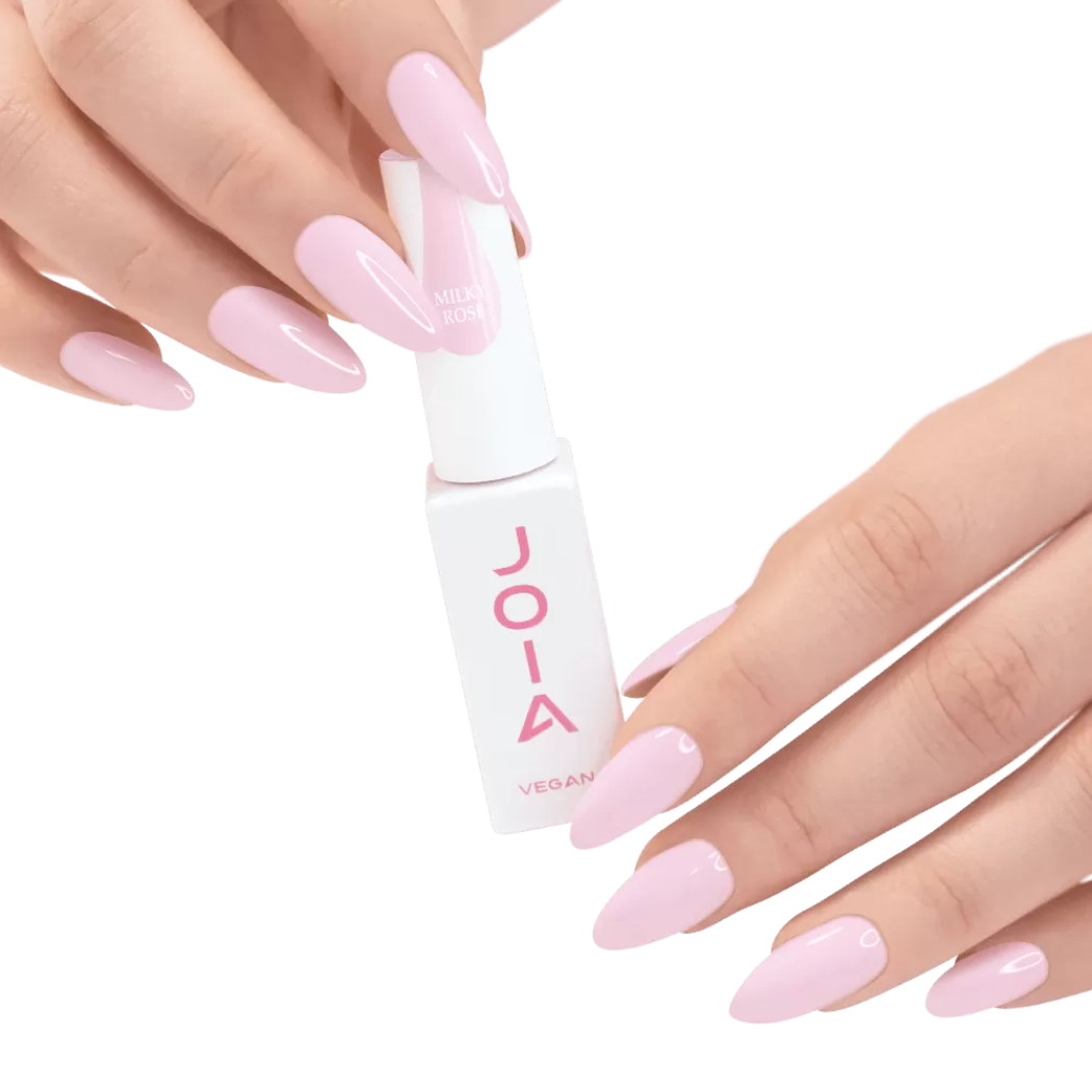 Цветна каучукова основа BB cream Milky Rose JOIA vegan, 8 ml – за нанасяне на гел лак