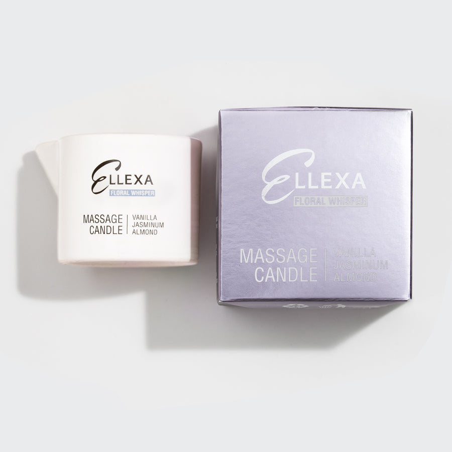 Масажна свещ ELLEXA FLORAL WHISPER – ванилия, жасмин, бадем